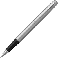 Перьевая ручка Parker Jotter Stainless Steel CT F, серебристый корпус, 2030946