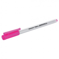 Шариковая ручка Pensan Triball розовая, 0.5мм, серебристый корпус