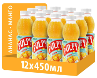 Напиток сокосодержащий Добрый Pulpy ананас с манго, 450мл x 12 шт