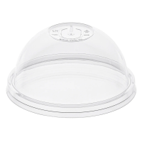 Крышка для стакана одноразовая Vzlp купольная пластиковая прозрачная 9см, 50шт
