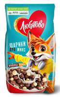 Готовый завтрак Любятово Шарики шоколадные Дуо Микс, 200г