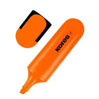 Текстовыделитель Kores Bright Liner Plus оранжевый, 0.5-5мм, скошенный наконечник