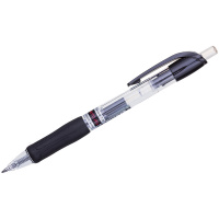 Ручка гелевая автоматическая Crown AJ-5000R черная, 0.7мм