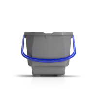 Ведро 25 Л для тележки NICKITA TTS,  серое с синей ручкой, T080155EB