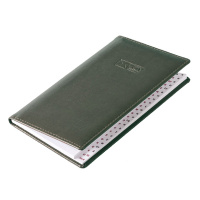Телефонная книга Brunnen Софт А6, зеленая, 48 листов, кожзам