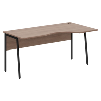Стол прямой СА-1P(R) Ясень Шимо/Черный 1600х900х755 IMAGO PLUS