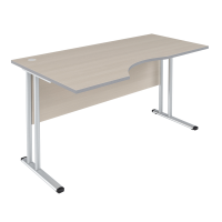 Стол прямой Skyland Imago-M CA-2M, эргономичный, левый, клен, 1400х900х755мм