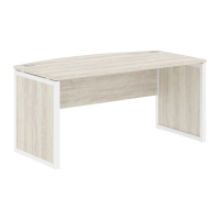 Стол руководителя XQPET 169 Сосна Эдмонт/Белый 1600х867х750 XTEN-QP