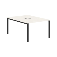 Стол 2-х местный EUWST 1116 Ясень Траун/Черный 1160х1606х750 EDIS