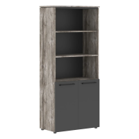 Шкаф с 1 комплектом глухих малых дверей MHC 85.5 Антрацит/Сосна Нордик 854х423х1956 MORRIS TREND