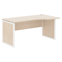 Стол эргономичный XQPCET 169(R) Бук Тиара/Белый 1600х900х750 XTEN-QP
