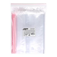 Пакеты ZIP LOCK 'зиплок' ПРОЧНЫЕ, комплект 100 шт., 25х35 см, ПВД, 60 мкм, BRAUBERG EXTRA, 608175