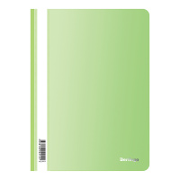 Папка-скоросшиватель пластик. Berlingo 'Neon', А4, 180мкм, неоновая зеленая с прозр. верхом