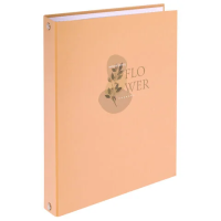 Тетрадь на кольцах А5 165х215 мм, 120 листов, твердый картон, клетка, BRAUBERG, 'Pastel Flower', 404