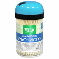 Зубочистки Белый Аист 200шт, деревянные, в диспенсере