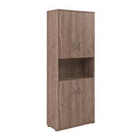 Шкаф высокий Skyland Imago СТ-1.5, ясень шимо, 770х365х1975мм