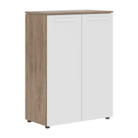 Шкаф с глухими средними дверьми MMC 85.1 Белый/Кария Пальмира 854х423х1188 MORRIS TREND