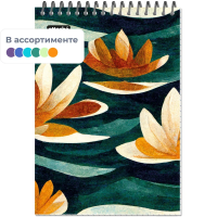 Блокнот Attache Forma ассорти, А5, 80 листов, в клетку, на спирали