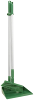 Совок и метла Vikan 330мм, средний ворс, вертикальный, зеленый, 56662