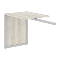 Брифинг приставка XQPR 889 Сосна Эдмонт/Алюминий 800х600х750 XTEN-QP