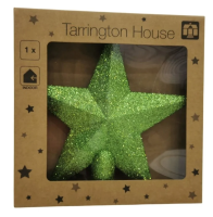 Tarrington House Верхушка звезда зеленая, 20см
