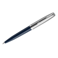 Ручка шариковая Parker '51 Midnight Blue CT', черная, 1,0мм, поворот., подарочная упаковка