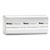Бумажные полотенца Veiro Professional листовые V1-250/20, белые, V укл, 250шт, 1 слой, 20шт/уп
