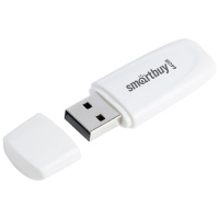 Память Smart Buy 'Scout'  64GB, USB 2.0 Flash Drive, белый