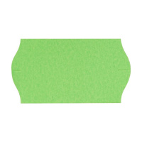 Этикет-лента волнистая 22х12мм, 1000шт/рул, 10рул, зеленая