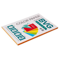 Цветная бумага для принтера Bvg Neon оранжевая, А4, 100 листов, 80г/м2