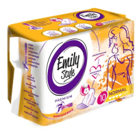 Прокладки женские гигиенические 10 шт., EMILY STYLE 'Premium' NORMAL, УЛЬТРАТОНКИЕ
