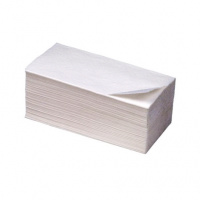 Бумажные полотенца 262202 листовые, белые, V укладка, 200шт, 2 слоя