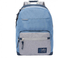 Рюкзак GRIZZLY молодежный, 1 отделение, карман для ноутбука, синий, 41х28х18 см, RQ-008-2/2.