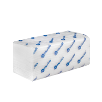 Бумажные полотенца Merida BP1408 листовые, V-сложения, 2 слоя, 200шт, белые, 15 пачек