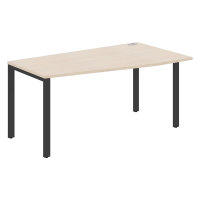 Стол эргономичный XS6CT 169(R) Бук Тиара/Антрацит 1600х900х750 XTEN-S60