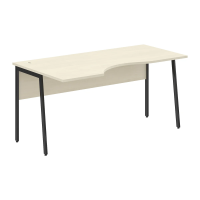 Стол прямой СА-1P(L) Клен*/Антрацит 1600х900х755 IMAGO PLUS