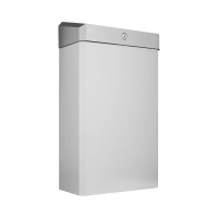 Мусорное ведро Merida Stella R KSM106.R, 27л, матовый металлик, с конусным отверстием