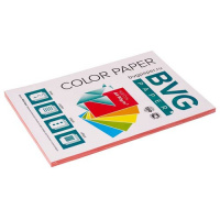Цветная бумага для принтера Bvg Neon красная, А4, 100 листов, 80г/м2