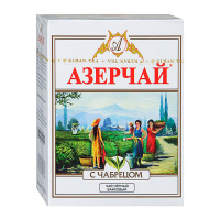 Чай Азерчай чабрец, черный, листовой, 100г