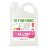 Гель для стирки концентрированный Synergetic Color для стирки цветного белья, 3.75л