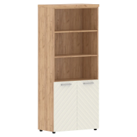 Шкаф с комплектом малых дверей и топом TLHC 85.5 Латте/Дуб Бофорд Z 854х452х1968 TORR LUX