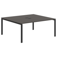 Стол 2-х местный EUWST 1716 Мокко/Черный 1760х1606х750 EDIS