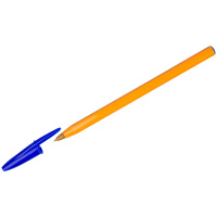 Шариковая ручка Bic Orange синяя, 0.8мм, оранжевый корпус