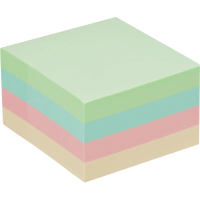 Блок-кубик Attache куб 51х51, пастель 4 цвета 400 л