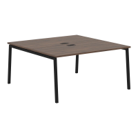 Стол 2-х местный ELWST 1516 Дуб Денвер тёмный/Черный 1560х1606х750 EDIS