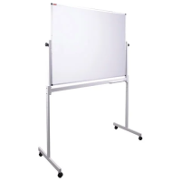 Доска магнитно-маркерная Brauberg мобильная 90х120см, белая, 2-сторонняя, 238140