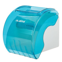 Диспенсер для туалетной бумаги в рулонах Laima 605043, голубой, тонированный