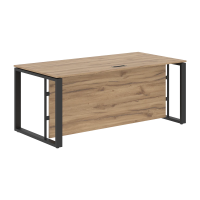 Стол руководителя EST 189H Дуб Денвер светлый/Антрацит 1800х900х750 ENIO