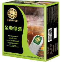 Чай Shennun традиционный, зеленый, 100 пакетиков