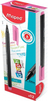 Ручка капиллярная Maped Graph’Peps розовая, 0.4мм
